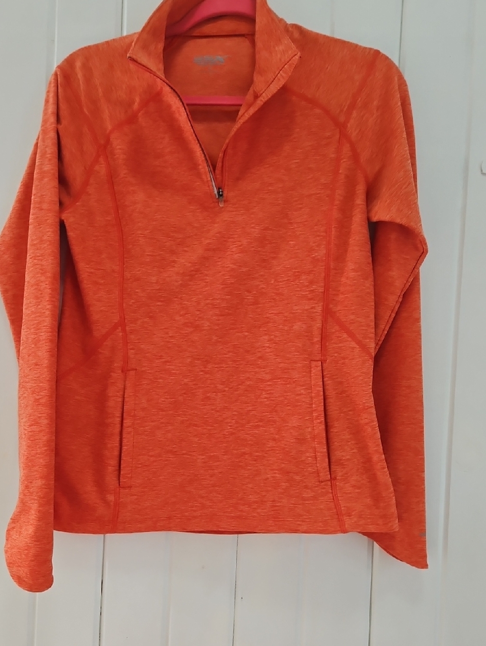 Women’s Orange Half-Zip Performance Pullover